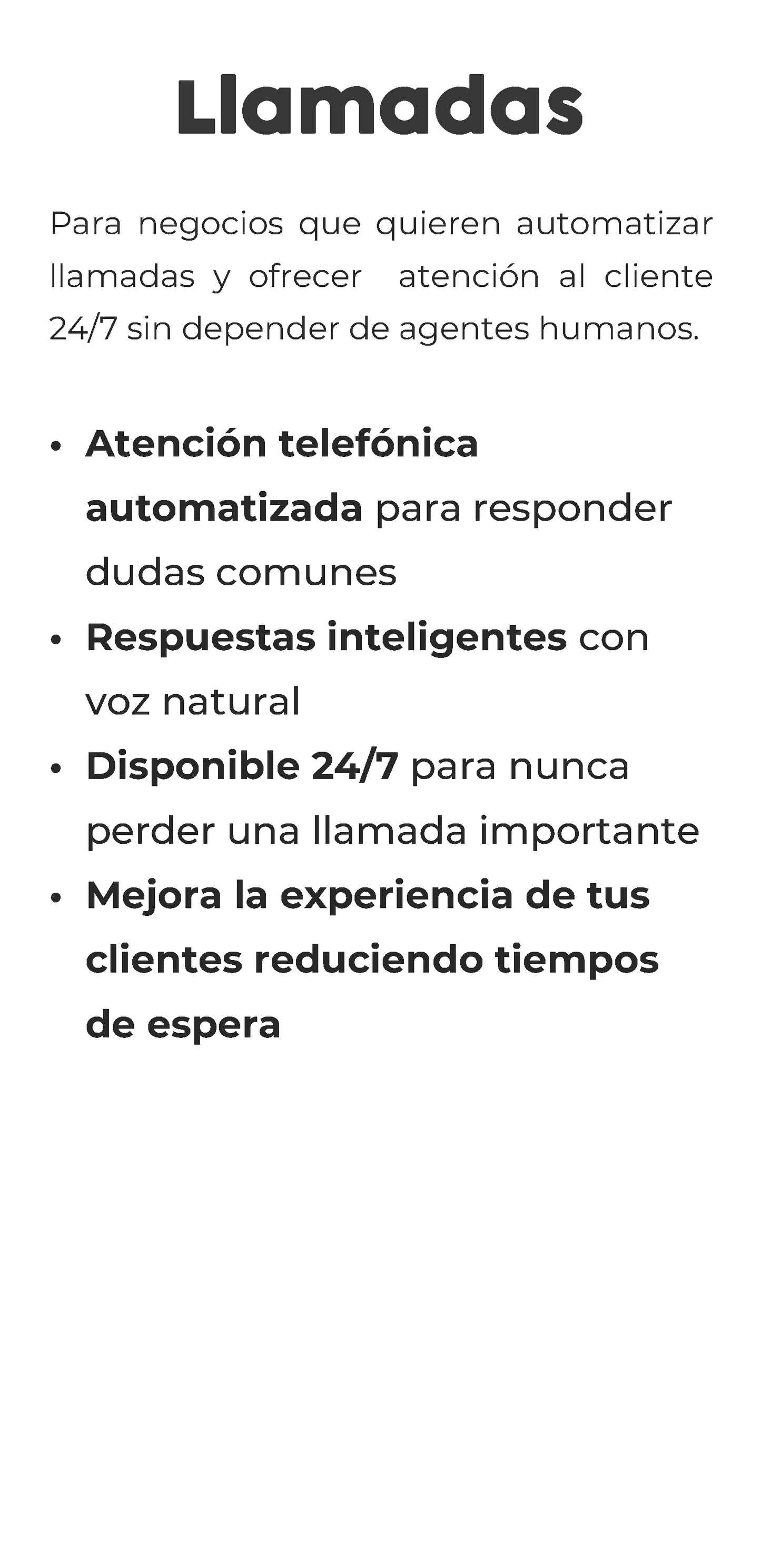 Llamadas automatizadas