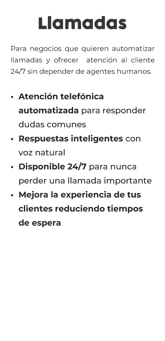 Llamadas automatizadas